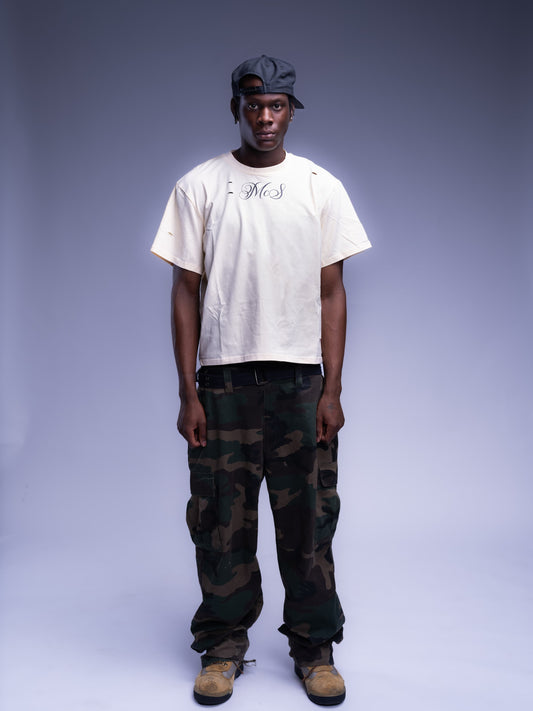 MCS Cream Script Tee